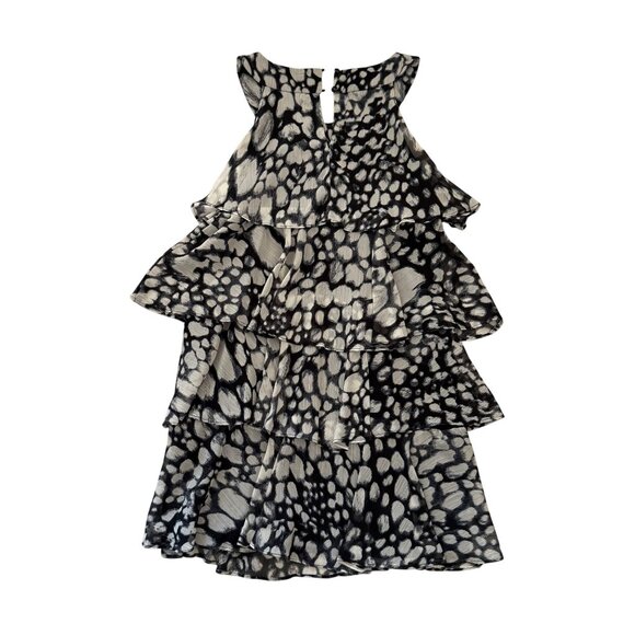 Studio 1 - Flowy Tiered Ruffle Dress - Size 16 - Sleeveless - Egyptian Neckline - Picture 5 of 13